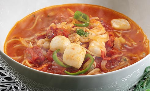シーフドトマトスープ