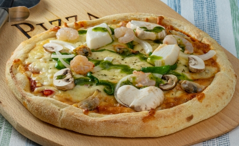 シーフードジェノベーゼピザ