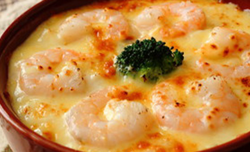 エビのペンネグラタン